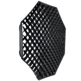 Freeshipping Softbox FW95cm Octagon Softbox w/ Grid Honeycomb Bowens Mount Aluminium Alloy Adapter Ring For Studio Flash