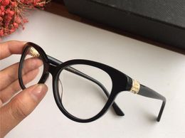 Luxury-New Women Designer Optical Glasses 8184 Cat Eye Clear lens Frame Glasses Diamond inlay Eyewear Elegant Style Come with case