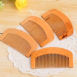 Portable Mini Wooden Hair Comb Anti-static Massage The Scalp Mahogany Comb Opp Bag Individually Packed Fast Shipping