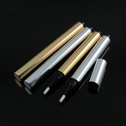 3ml Top high quality Aluminium metal makeup eye gel pen cosmetic concealer cream pen dispenser(empty package) F2236