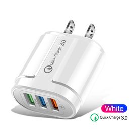 18W USB Adapter QC3.0 Fast Chargeing for Samsung Xiaomi Huawei Wall Charger EU US Plug Mobile Phone Charger