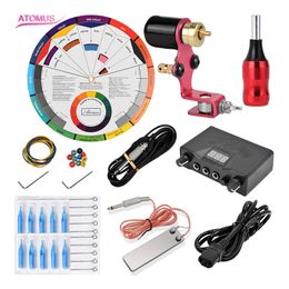 Rotary Tattoo Motor Kit Kits Machine Set Pen Gun Complete Tattoo Machine Liner And Shader Professional Rotary Gun Pro Motor Body