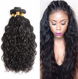 Water Wave Brazilian Hair Weave 3pcs Remy Human Hair Bundles Unprocessed Wavy Weaves