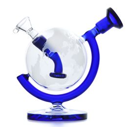 Globe Glass Bongs Dab Rig Water Pipes 5.7inches tall water bongs with glass bowl glass pipe smoke pipe recycler bongs for wholesale