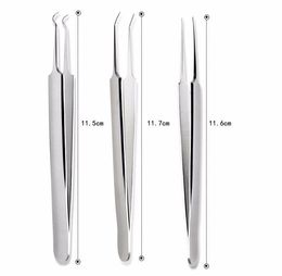 Stainless Steel Acne Needle Blackhead Removal Needle Tweezers Face Care Beauty Repair Tools Clip Acne Remover