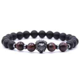 Popular Design Handmade Alloy Lion Beads Strands Bracelet for Sale