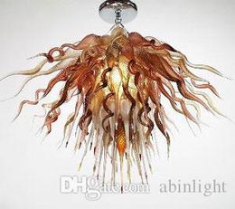 Nordic Style Hand Blown Glass Chandelier Lamps Led Ceiling Lighting Hotel Decoration Modern Crystal Art Lighting Chandelier