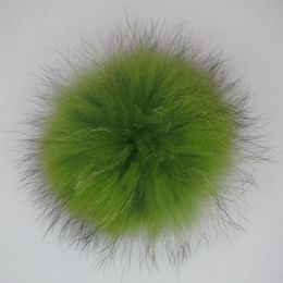 Top quality raccoon fur ball accessories hand made for hat natural or customized colors avaible fast express deliverry