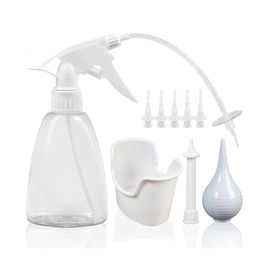 300ml Ear Wax Removal Kit Tool Ear Irrigation Care Washer Bottle System With Cleaning Tips Thread Cap Bulb Syringe Adults Kid 5pcs