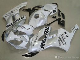 OEM quality Fairings for Honda CBR1000RR 2004 2005 silver white Injection Mould fairing kit CBR 1000 RR 04 05 QT45
