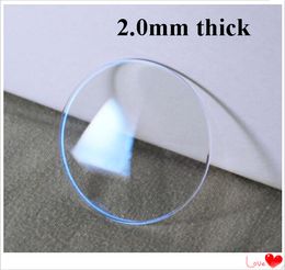 Free Shipping 1pc 2.0mm Thick Concave Blue Light Glass Size from 35.5mm to 43mm for Watch Replacement
