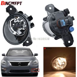 Left /& Right Front LED Fog Light with 9 Lamp Bead Angel Eye 35500-63J02 for Navara