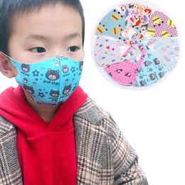 PM2.5 Children Anti-pollution Masks Boys Girls Cartoon Mouth Face Masks Kids Anti-Dust Breathable Washable Reusable Cotton Mask In Stock