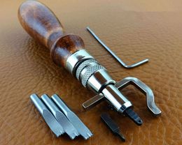 1 Stück Holzgriff Klinge Edge Creaser DIY Leder Handwerk Kennzeichnung