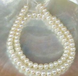 Hot 8-9mm south sea white round pearl necklace 18inch 14k gold clasp