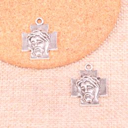 44pcs Charms cross jesus 28*22mm Antique Making pendant fit,Vintage Tibetan Silver,DIY Handmade Jewelry