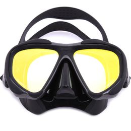 Whale Professional Anti-Fog Color Mirror Silicone Snorkeling Diving Mask Mm-2600