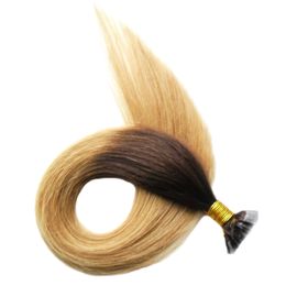 ombre brazilian hair 14" 18" 20" 22" 24" Remy Fusion Hair Extensions Straight 100pc 100pc Nail/flat Tip Human Hair Extension