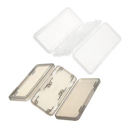 4 In 1 Hard Plastic Game Memory Card Carry Storage Case Box For Nintendo Switch - Transparent White