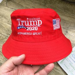 Trump 2020 Bucket Hat Summer Hats For Men Fisherman Hat Women Hip Hop Cap American President Election Embroidery Hiking Caps ZZA1675-2