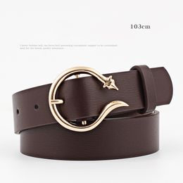 Wholesale-designer luxury Belt Imitation Leather Alloy Individuality Pin Buckle Belt New Type Decorative Wide Fashion Trousers Women's Belt