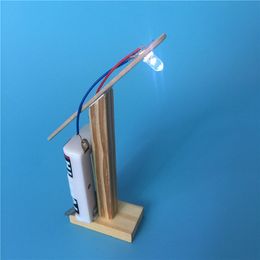 Science and technology small diy homemade emergency table lamp intelligence assembled children hand-made creative lamp wholesale