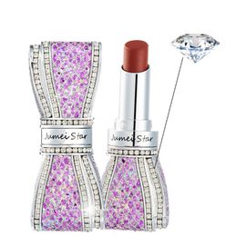 Jumei Star Bow Lipstick Diamond Matte Lipsticks Lasting and Fading 8 Colors lip gloss free ship 12