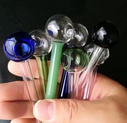 Mixed Colour 10cm straight burning bone , Wholesale Glass Bongs Accessories, Glass Water Pipe Smoking, Free Shipping