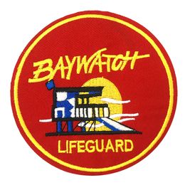 Salvation BAYWATCH LIFEGUARD Embroidered clothes patch Iron on Patches For clothing Games Badges Stickers Garment Appliques