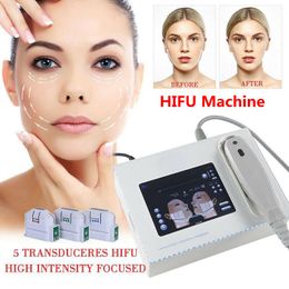 Medical Grade High Intensity Focused Ultrasound Hifu Machine Wrinkle Removal With 5 Heads Cartridges For Face Lift And Body Slimming