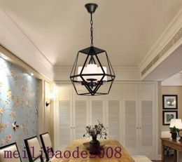 New design American vintage rustic black pendant lamps luxury retro European pendant lights led hanging light for bedroom dinning room MYY