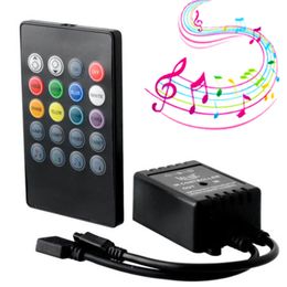 SZYOUMY 100PCS RGB strip light Music IR 20 Keys IR Remote Controller for 3528 5050 RGB LED Strip lights Mini Controller DHL Ship