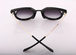 Wholesale-Sunglasses 78114 Alloy Frame Uv Protection Lens Women Fashion Cats Sun Glasses 6 Colors Famous All Over The World Sunglasses