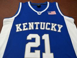 Custom Men Youth women Rare #21 KENTUCKY Tayshaun Prince College Basketball Jersey Size S-4XL or custom any name or number jersey