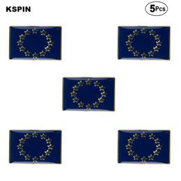 flag european union Australia - Rectangular European Union Brooches Lapel Pin Flag badge Brooch Pins Badges 5pcs a Lot
