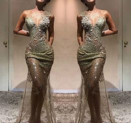 Cheap Long Evening Dress Elegant Arabic Dubai Mermaid One Shoulder Holiday Women Wear Formal Party Prom Gown Plus Size