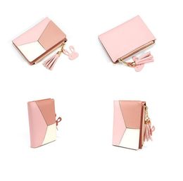 Designer Handbags Purses Fashion Short Ladies Zipper Wallet with Sulphur and Big Volume Change Card Bag Hot Sale Cute Mini Girl Purse