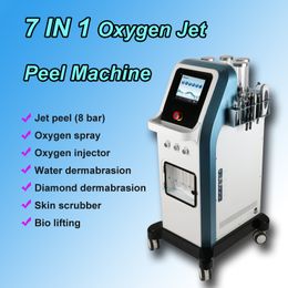 Professional factoy 8 bar 7 in 1 Oxygen jet peel machine water hydra facial dermabrasion machine for spa salon beauty use