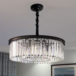 Luxurious Crystal Chandeliers Lights Fixture Modern Round Pendant Lamp Luminaire Drop for Living room Dining room Restaurant Cafe Indoor Lighting