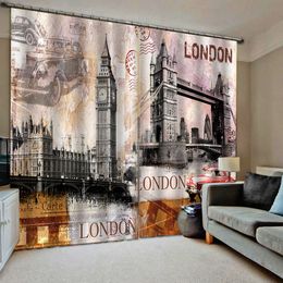 3D Photo Printing Curtains Living Room Bedroom Blackout Curtains building Room Curtain princess Room Curtain
