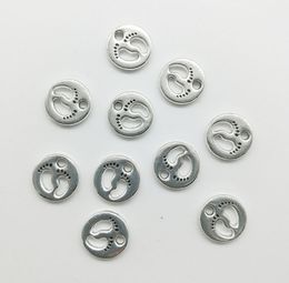 Wholesale 100pcs/lot Small Footprint Alloy Charm Pendant Retro Jewellery DIY Keychain Tibet Silver Pendant For Bracelet Earrings 11*11mm
