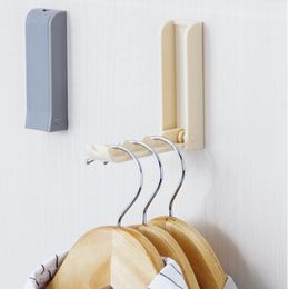 Foldable Door Hook Wall Hanger For Cloth Home Storage Household Invisible Coat Storage Holder Coat Hanger