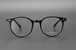 Wholesale- Round Mens Luxury Eye Glasses Frames For Big Eyes Designer Optical Prescription Glasses Original Box free Post