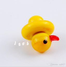 Yellow Duck Smoking Glass ,Wholesale Bongs Oil Burner Pipes Water Pipes Glass Pipe Oil Rigs Smoking Free Shipping