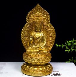 Manufacturers Brass Earth Tibetan King Buddha Bronze Statue Decoration Bronze Crafts Yan Luo Statue Yan Wangye Statue Yan Wang Tibetan Buddh