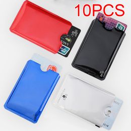 10 PCS Anti Rfid Blocking Reader Card Cover Aluminum Foil Credit Card Holder Protection ID Bank Card Case Safty Pack stationery