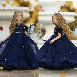 Descuento Vestido Azul Marino Del Desfile De Niña 2022 en venta en  DHgate.com