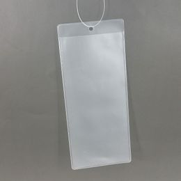 Retail Supplies Plastic PVC Dull Polish Type Price Card Tag Paper Label Sleeve Bags Holders Stock Available or Customised Size in Shop 100pcs