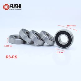 R8RS Bearing 12.7x28.575x7.938mm ABEC-1 ( 10 PCS ) Inch Miniature R8 2RS Ball Bearings