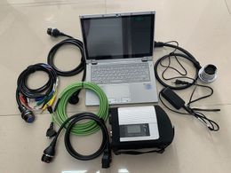 SD connect c4 with S-SD 03.2019 so-ftware dts special function for MB car truck bus diagnostic with cf-ax2 i5 laptop activated